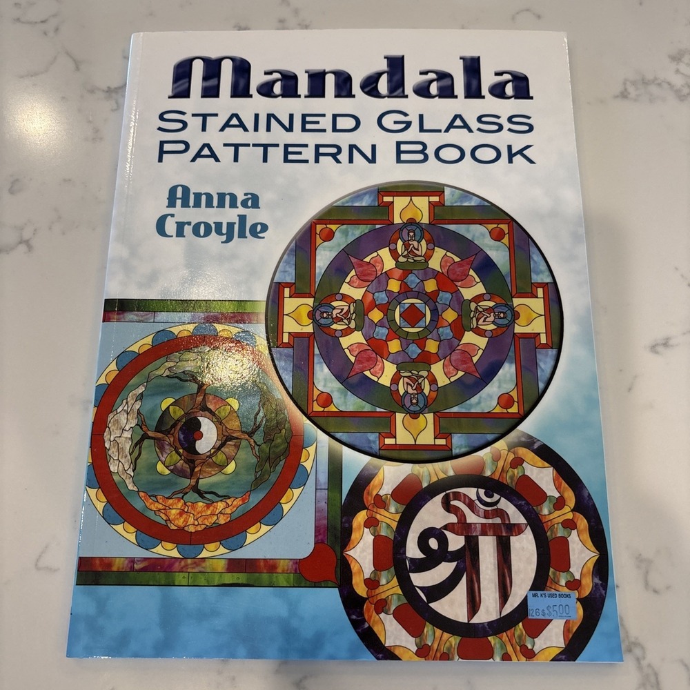 Adult Coloring Book Mandala Stained Glass Patterns‎ 2008 New Blank 60 Pages